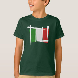 Italy Brush Flag T-Shirt