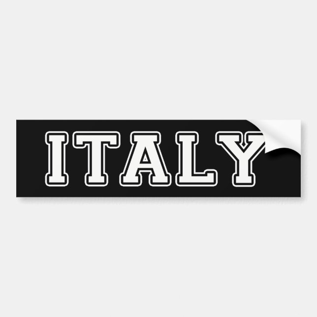 Italy Bumper Sticker (Front)