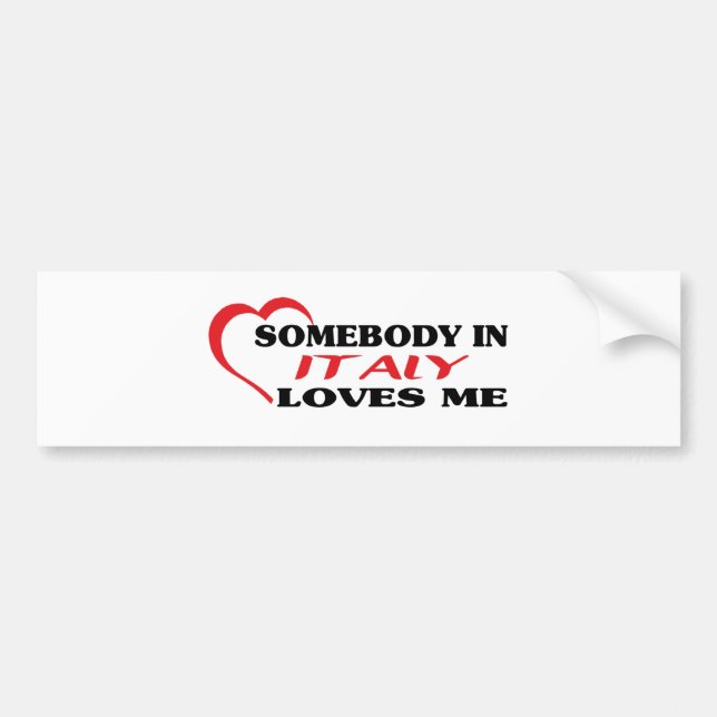 ITALY BUMPER STICKER (Front)
