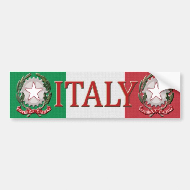 Italy Bumper Sticker (Front)