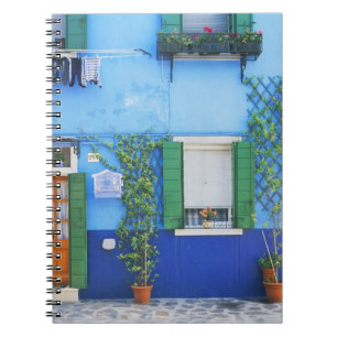 Italy, Burano. A colourful house in Burano near Notebook