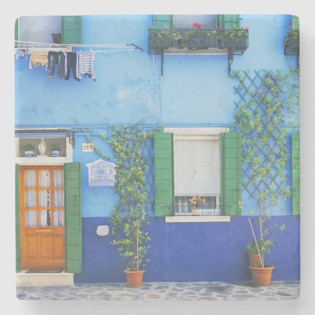 Italy, Burano. A colourful house in Burano near Stone Coaster (Front)