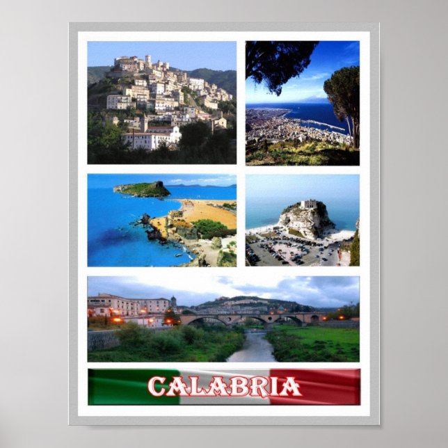 Italy - Calabria - Mosaic - Poster (Front)
