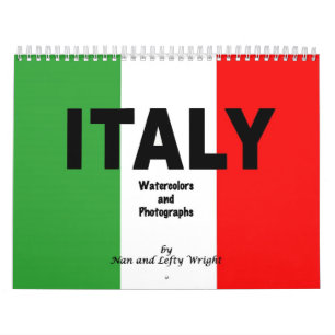 Italy Calendar of photos and watercolors