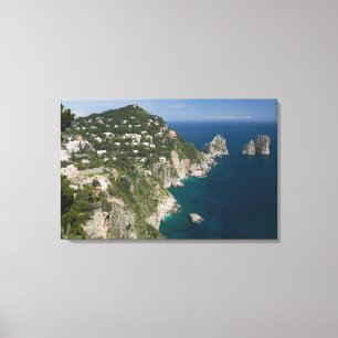 ITALY, Campania, (Bay of Naples), CAPRI: Canvas Print