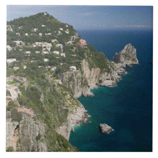 ITALY, Campania, (Bay of Naples), CAPRI: Tile (Front)
