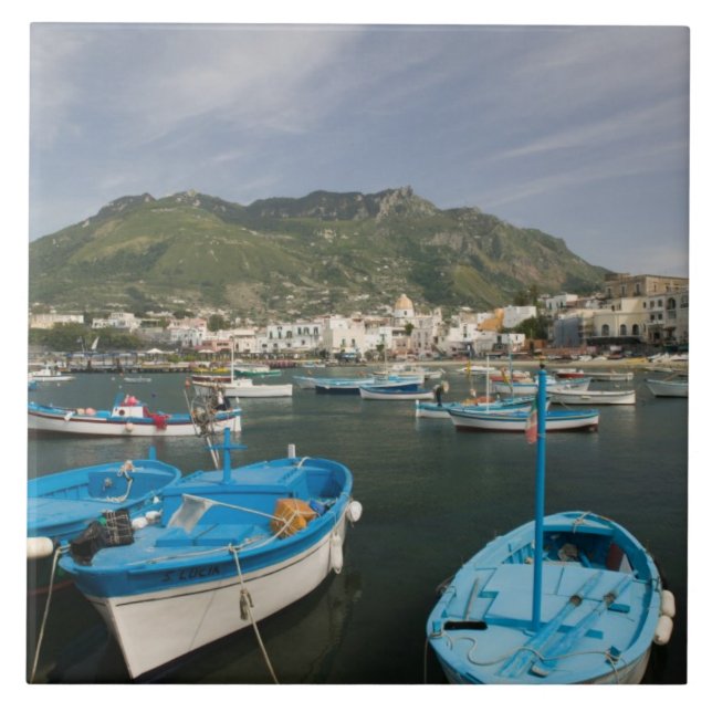 ITALY, Campania, (Bay of Naples), ISCHIA, FORIO: 2 Tile (Front)