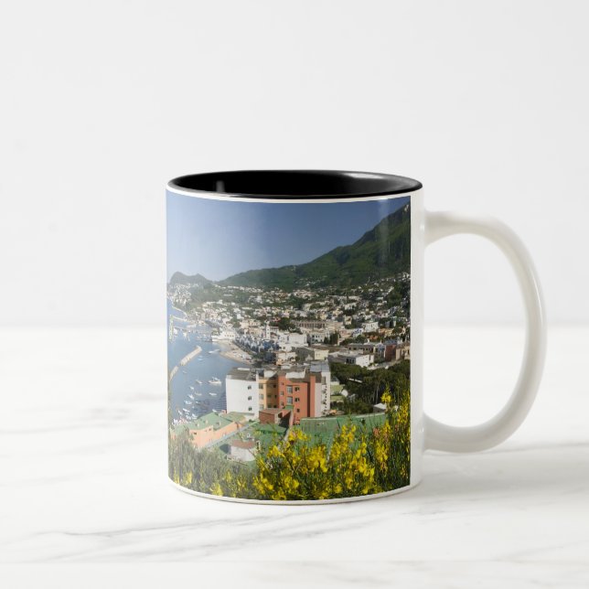 ITALY, Campania, (Bay of Naples), ISCHIA, LACCO Two-Tone Coffee Mug (Right)