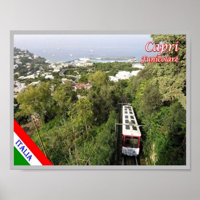 Italy - Campania - Capri - The Funicular - Poster (Front)