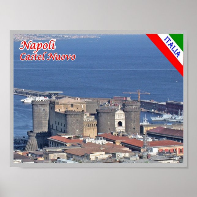 Italy - Campania - Naples - Castel Nuovo - Poster (Front)