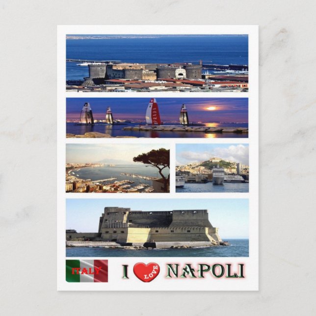 Italy - Campania - Naples - I Love - Postcard (Front)