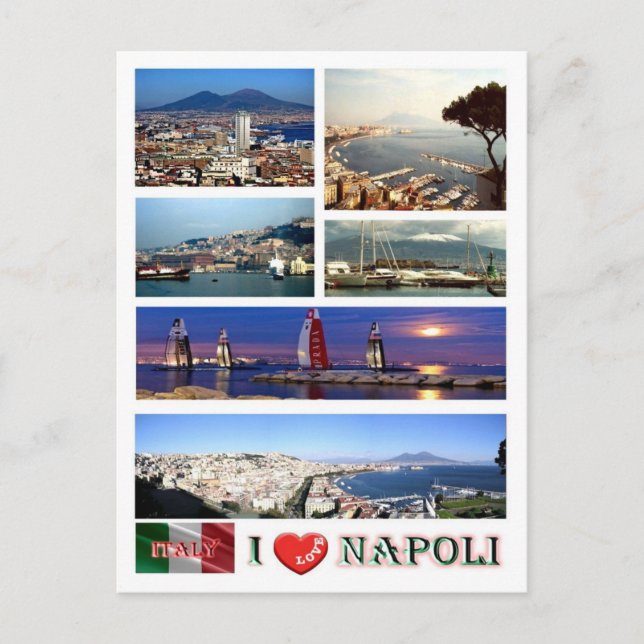 Italy - Campania - Naples - I Love - Postcard (Front)