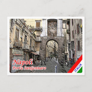 Italy - Campania - Naples - Porta San Gennaro - Postcard