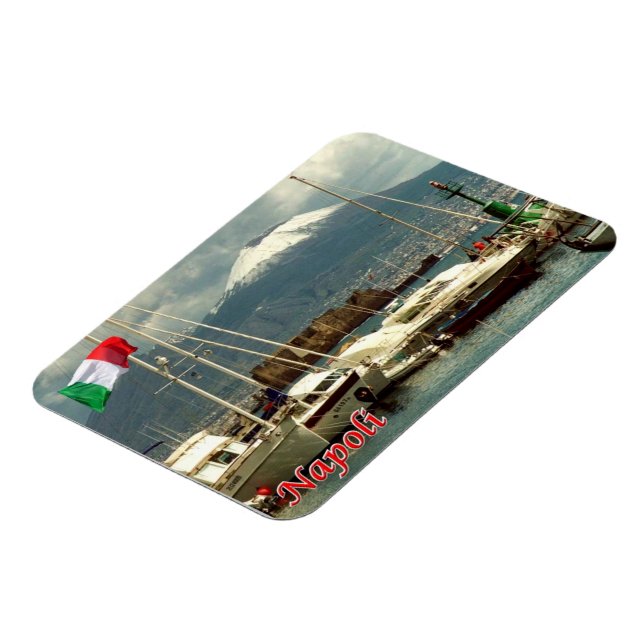Italy - Campania - Naples - Vesuvius View - Magnet (Left Side)