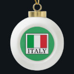 Italy Ceramic Ball Christmas Ornament<br><div class="desc">Italy</div>