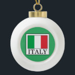 Italy Ceramic Ball Christmas Ornament<br><div class="desc">Italy</div>