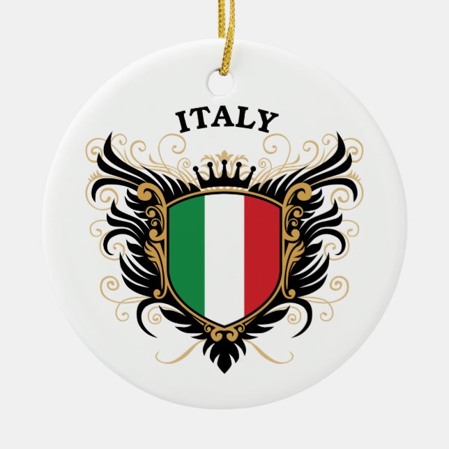 Italy Ceramic Tree Decoration (Front)