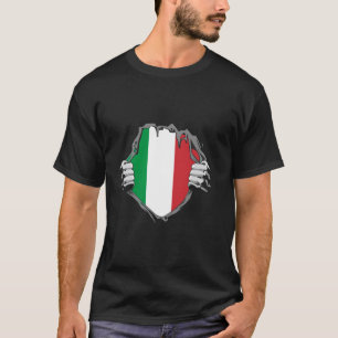 Italy Chest Italian Roots Italian Pride Italian Fl T-Shirt
