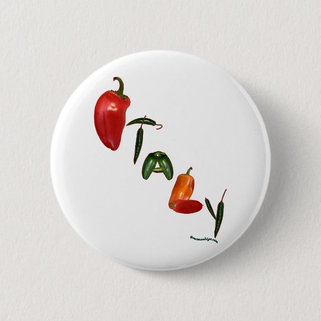 Italy Chilli Peppers 6 Cm Round Badge (Front)