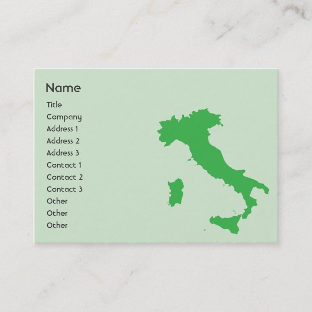 Italy - Chubby Business Card (Front)