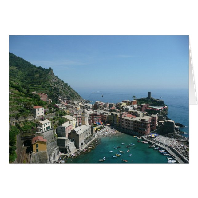 Italy, Cinque Terre, Italian Riviera, Vernazza (Front Horizontal)