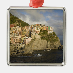Italy, Cinque Terre, Manarola. Village on cliff. Metal Tree Decoration