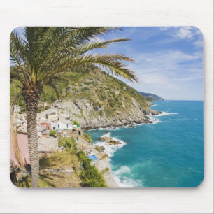 Italy, Cinque Terre, Vernazza, Hillside Town of Mouse Mat