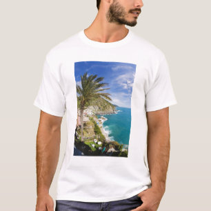 Italy, Cinque Terre, Vernazza, Hillside Town of T-Shirt