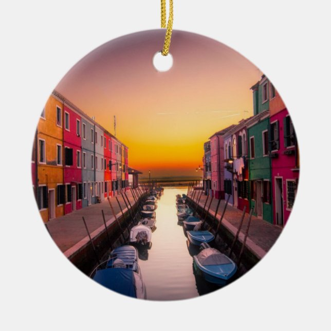 Italy Cityscape   Ceramic Tree Decoration (Front)