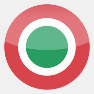 italy classic round sticker