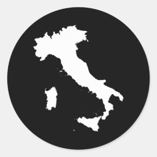 Italy Classic Round Sticker