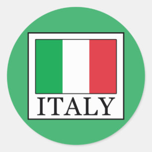 Italy Classic Round Sticker