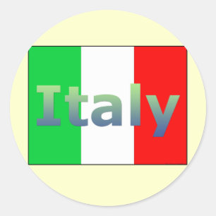 Italy Classic Round Sticker