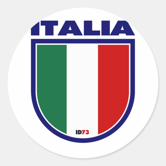 Italy Classic Round Sticker (Front)