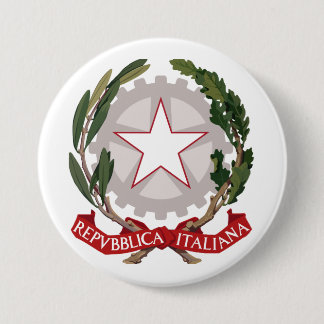 Italy coat of arms 7.5 cm round badge