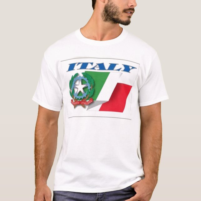 Italy Coat of Arms T-Shirt (Front)