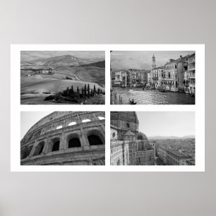 Italy Collage Poster