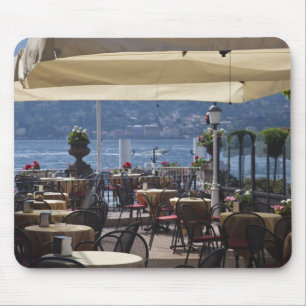Italy, Como Province, Bellagio. Lakeside cafe. Mouse Mat
