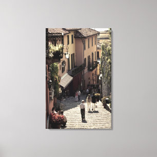 Italy, Como Province, Bellagio. Salita 2 Canvas Print