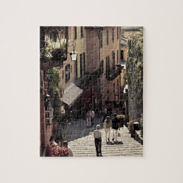 Italy, Como Province, Bellagio. Salita 2 Jigsaw Puzzle (Vertical)