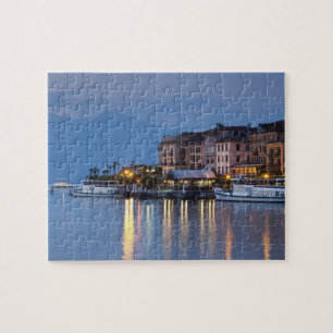 Italy, Como Province, Bellagio. Town view, Jigsaw Puzzle