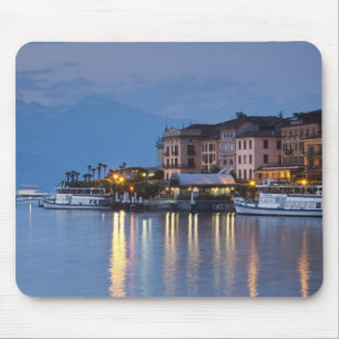 Italy, Como Province, Bellagio. Town view, Mouse Mat