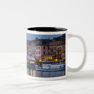 Italy, Como Province, Bellagio. Town view, Two-Tone Coffee Mug