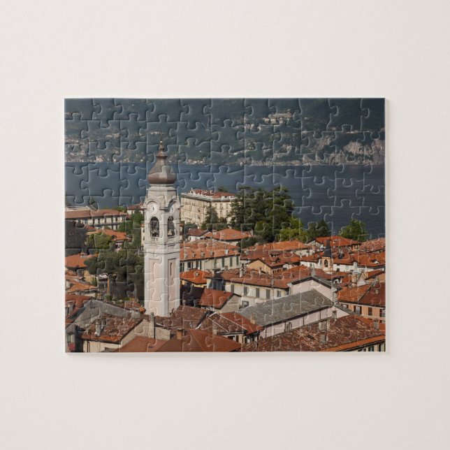 Italy, Como Province, Menaggio. Town view and 2 Jigsaw Puzzle (Horizontal)