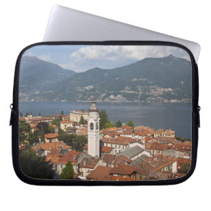 Italy, Como Province, Menaggio. Town view and Laptop Sleeve