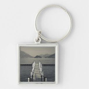 Italy, Como Province, Tremezzo. Lake pier. Key Ring