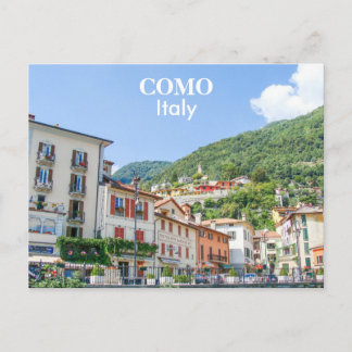 Italy - Como Town Houses Postcard