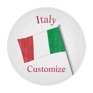Italy Country Flag Thunder_Cove Cutting Board