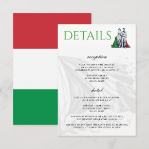 Italy Couple Enclosure Card
