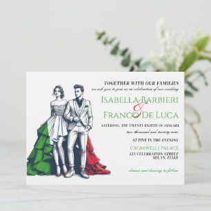 Italy Couple Wedding Invitation